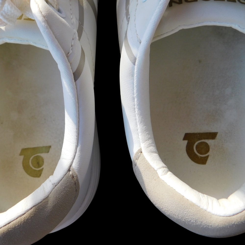 Tretorn White and Tan Sneakers - Picture 5 of 6